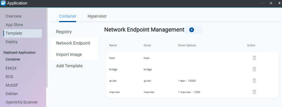 Network Endpoint 列表