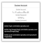Docker 密碼設定與驗證對話方塊