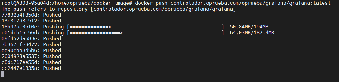docker push 命令範例