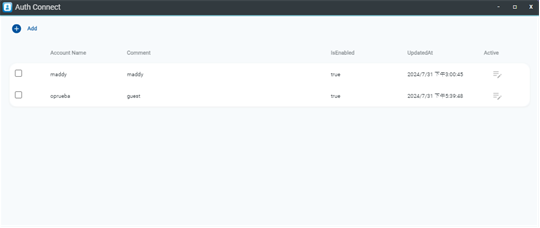 Auth Connect APP account applied