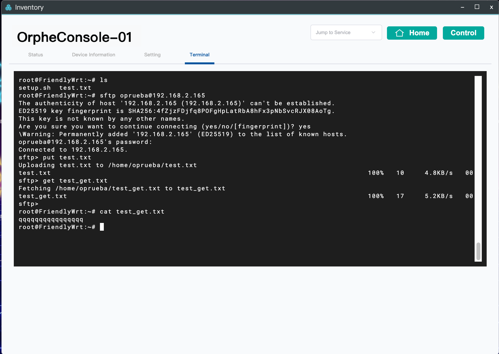 Install the OpenSSH SFTP client