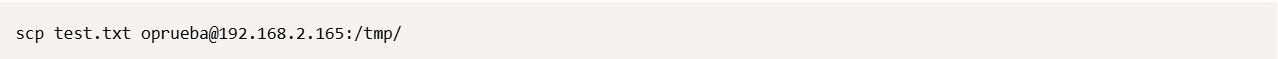 Prepare a file for SCP transfer to the DUT