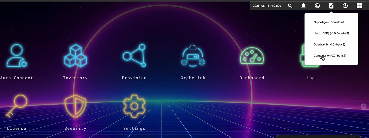 OrpheAgent download and installation page