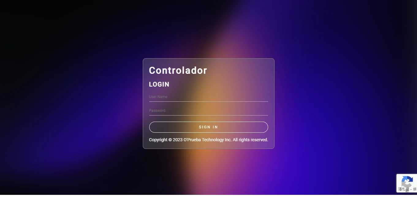 Controlador login